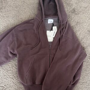 Aritzia Mauve Cozy Fleece Jacket